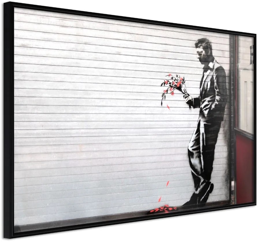 Αφίσα - Banksy: Waiting in Vain - 45x30 - Μαύρο - Χωρίς πασπαρτού