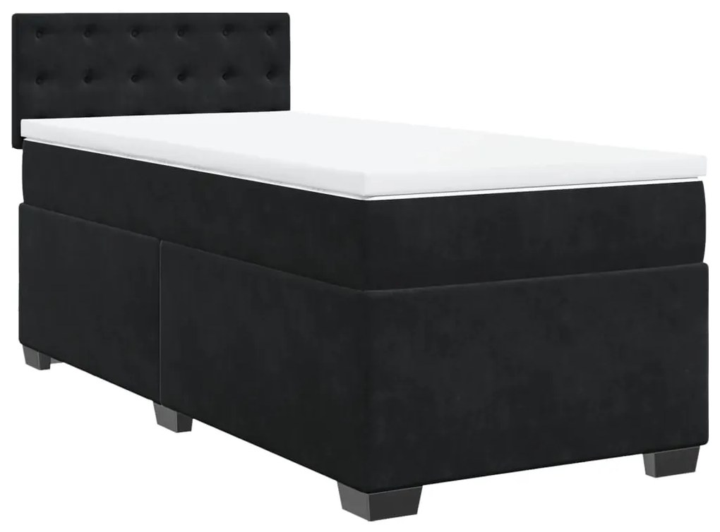 ΚΡΕΒΑΤΙ BOXSPRING ΜΕ ΣΤΡΩΜΑ ΜΑΥΡΟ 90X190 ΕΚ. ΒΕΛΟΥΔΙΝΟ 3288488