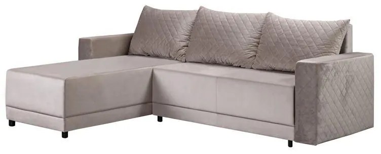 Γωνιακός Καναπές - Κρεβάτι LOTOS Καφέ 237x168x80εκ 237x168x80 εκ.