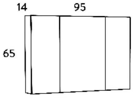 Σετ Έπιπλο Μπάνιου OMEGA 100 Grey Oak 100x46x135 εκ.