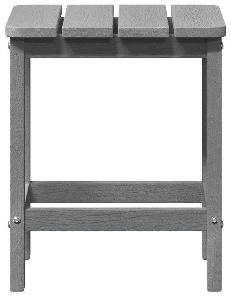 vidaXL Τραπέζι Παγκάκι Adirondack Ανοιχτό Γκρι 38x38x45 εκ HDPE