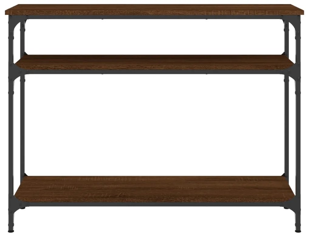 vidaXL Τραπέζι Κονσόλα Καφέ Δρυς 100x29x75 εκ. Επεξεργασμένο Ξύλο