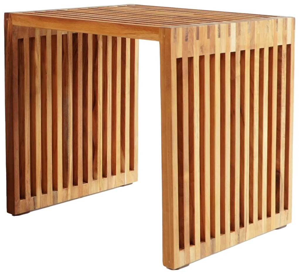 Τραπεζάκι σαλονιού Βοηθητικό C9483 απο Ξύλο TEAK Φυσικό 40x40,5x40,5Yεκ. 40x40.5x40.5 εκ.