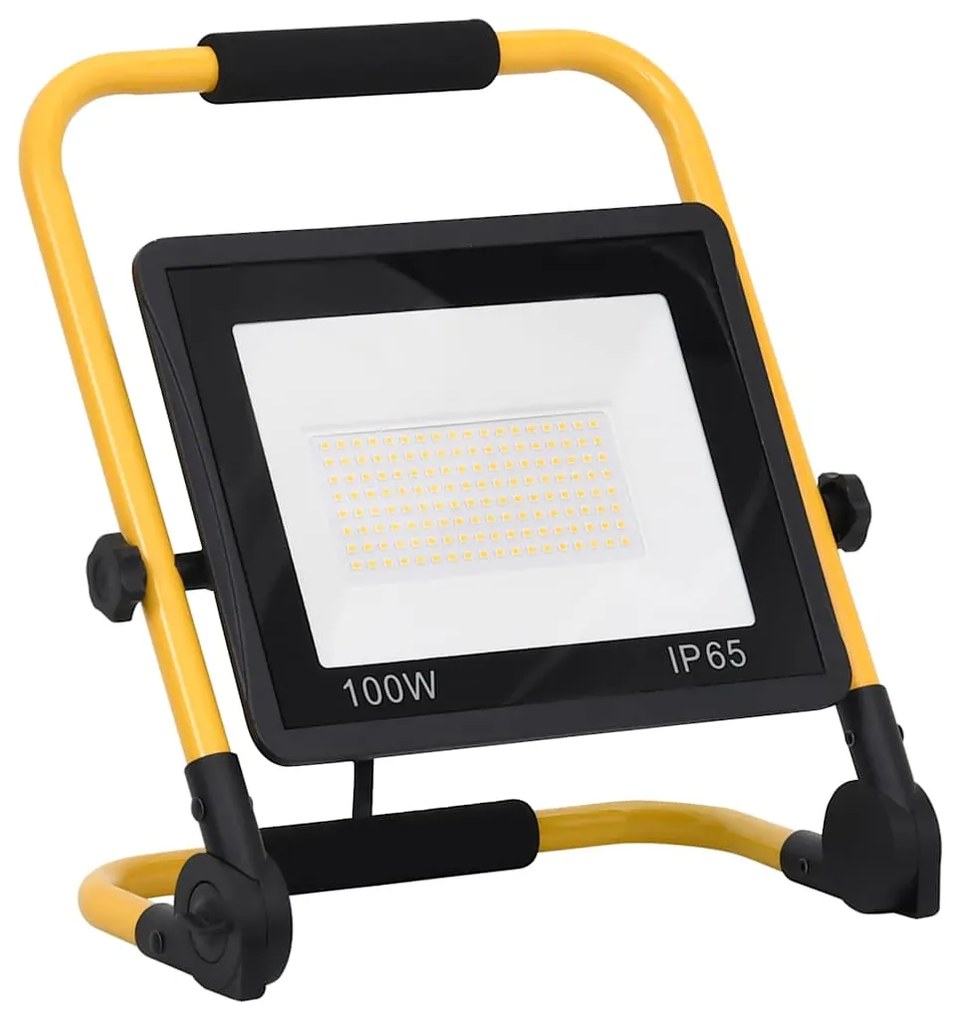 vidaXL Προβολέας LED με Λαβή Ψυχρό Λευκό 100 W