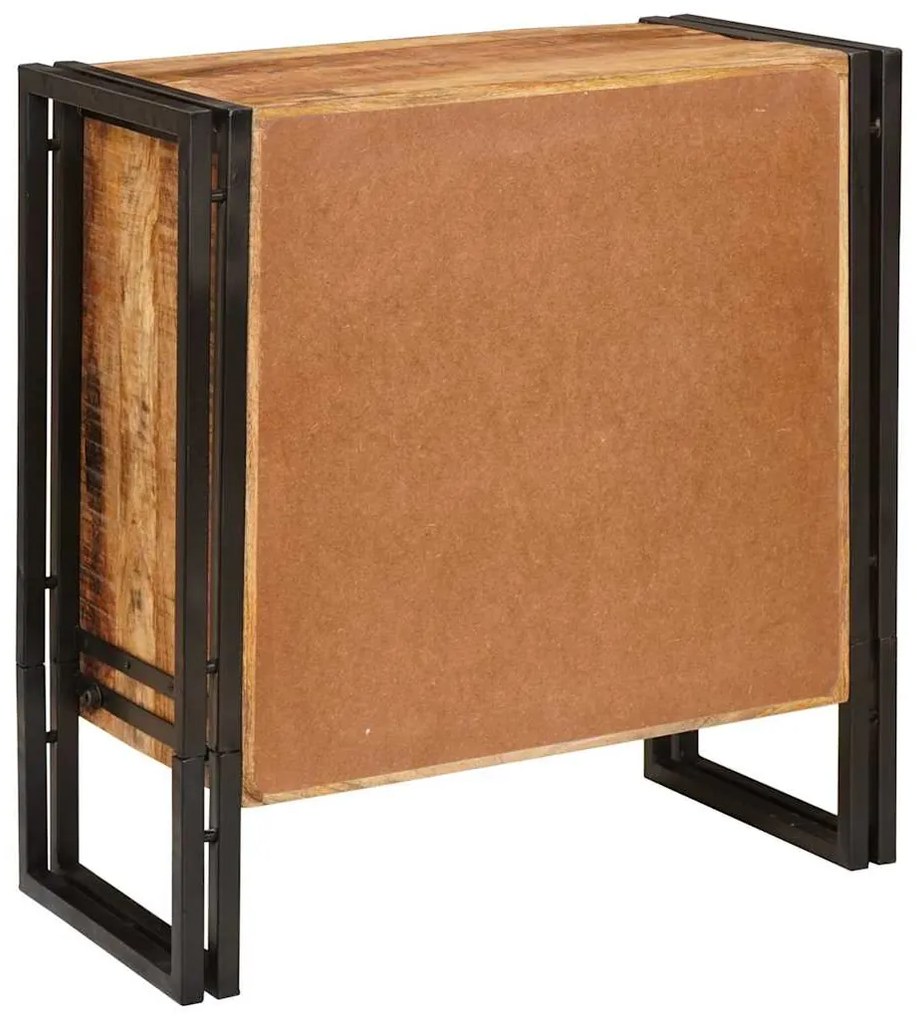 vidaXL Πλαϊνό γραφείο Καφέ 66 x 33 x 70 εκ. Στερεό ξύλο μάνγκο