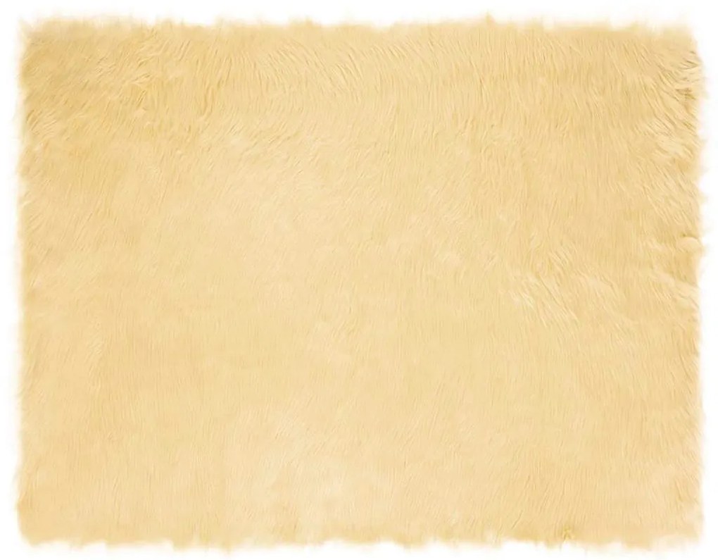 vidaXL Ψεύτικο Δέρμα Προβάτου Χαλί Tafalla Κρεμ 240 x 340 εκ.