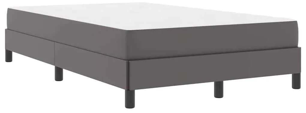 vidaXL Σκελετός Κρεβατιού με στρώμα Γκρι 120 x 190 cm ύφασμα