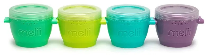 Φαγητοδοχεία (Σετ 4τμχ) Melii Snap and Go Pods MEL11060