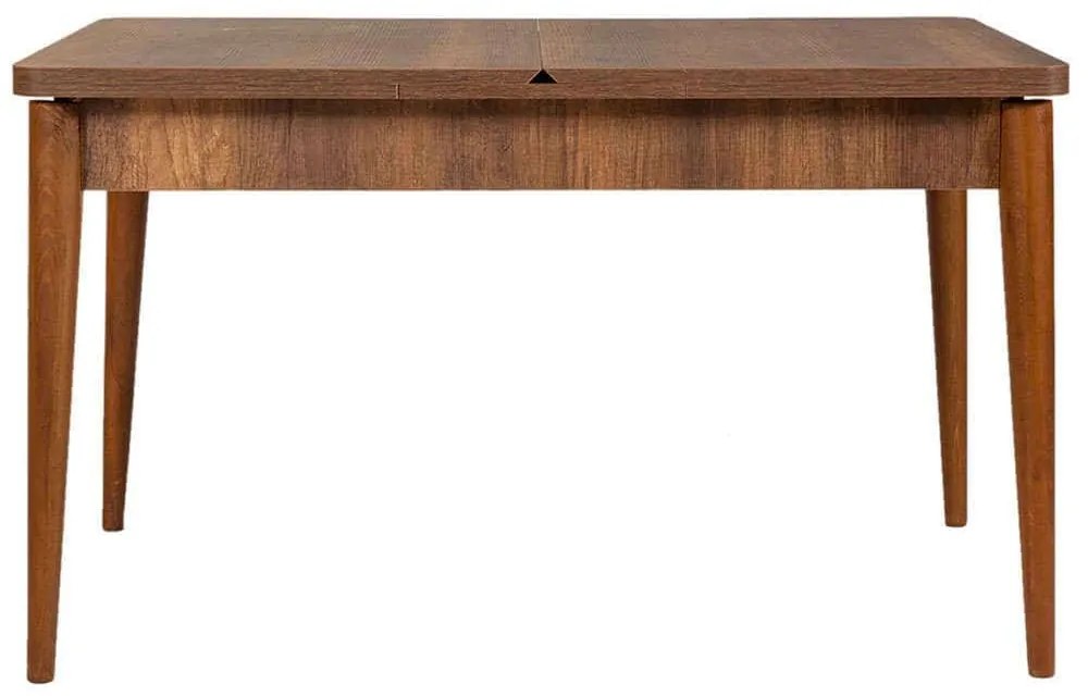 Τραπέζι Επεκτεινόμενο Vina 869VEL5142 130/165x80x77cm Walnut Μοριοσανίδα, Μελαμίνη