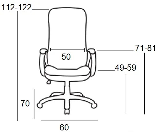 A9940 ΜΑΥΡΟ PVC ΠΟΛΥΘΡΟΝΑ ΓΡΑΦΕΙΟΥ