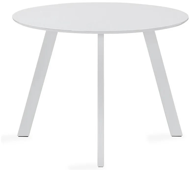 Τραπέζι Riverton 495, Άσπρο, 76cm, Ινοσανίδες μέσης πυκνότητας, Μέταλλο