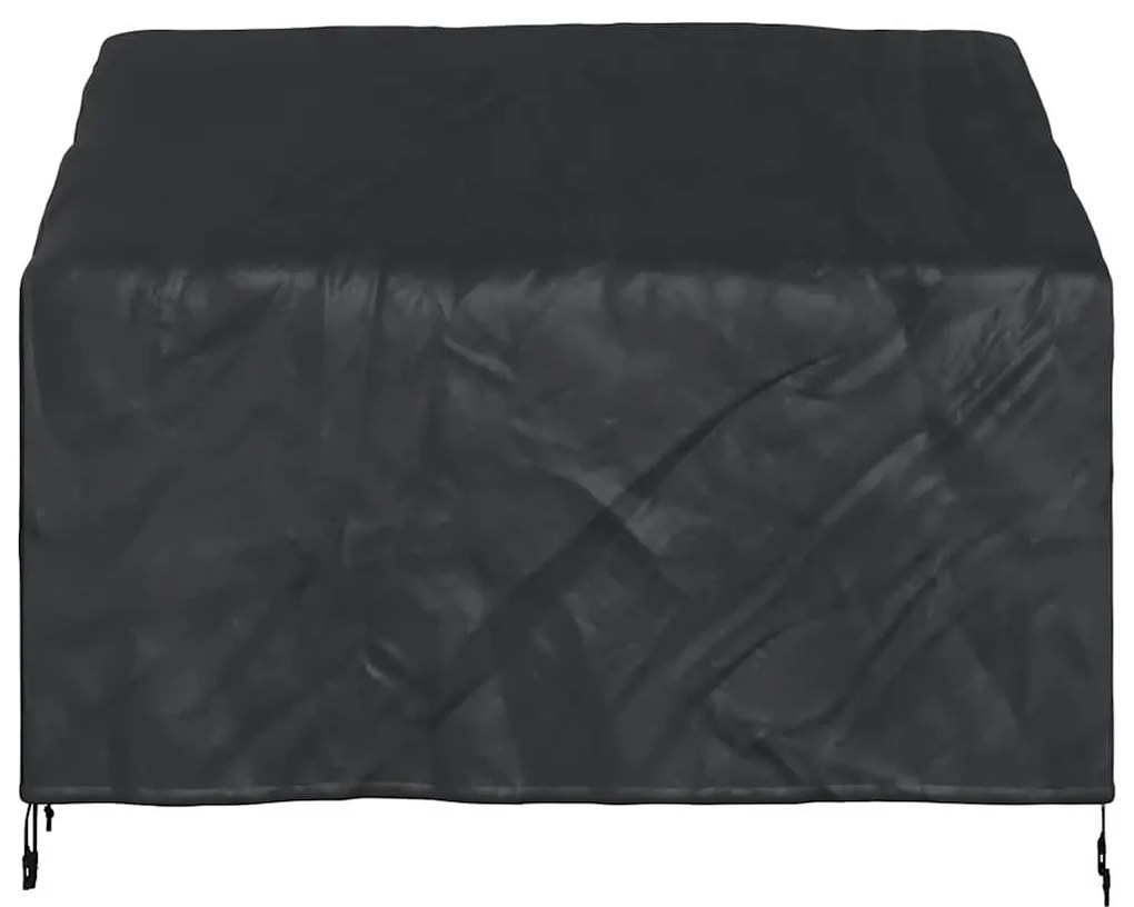 vidaXL Κάλυμμα Παγκάκι Κήπου Μαύρο 134 x 70 x 65 / 94 cm Ύφασμα 600D