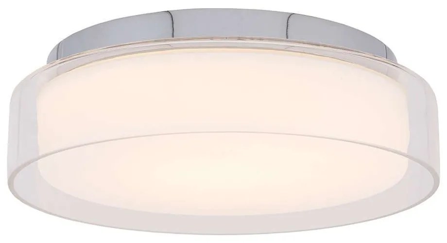 Φωτιστικό Οροφής - Πλαφονιέρα Pan S 8173 12W Led Φ30cm Chrome Nowodvorski Μέταλλο,Πλαστικό