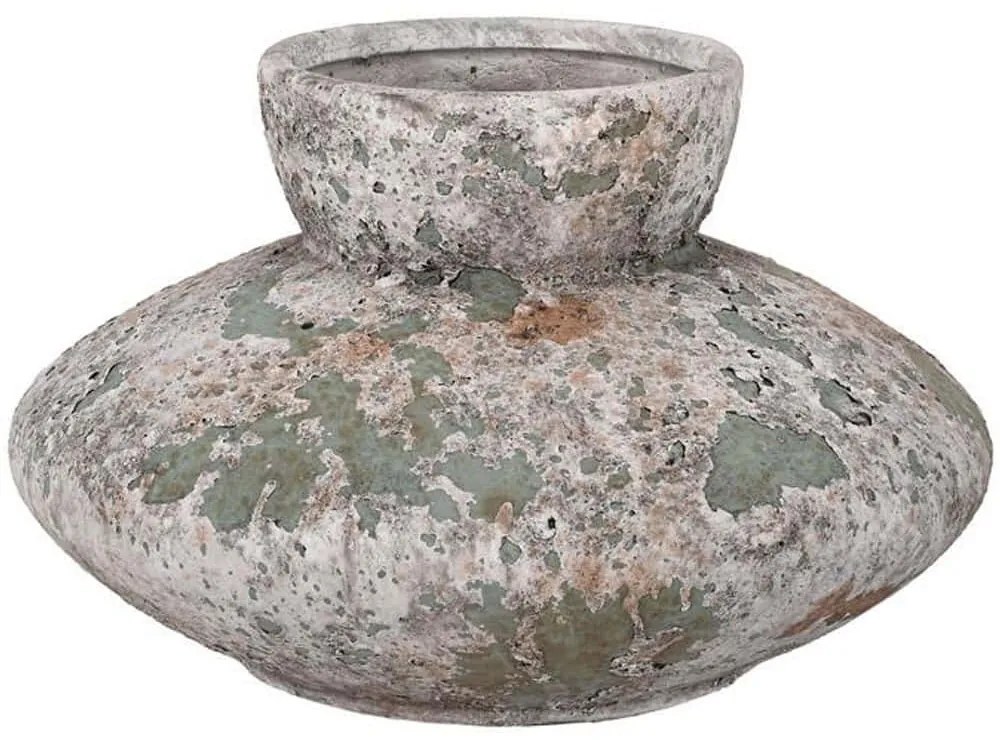 Βάζο 028-125-145 27x27x16cm Multi-Grey Κεραμικό