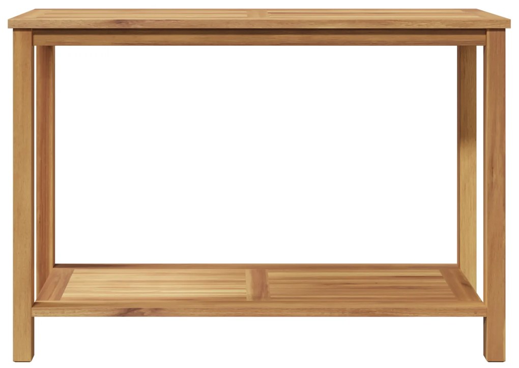 vidaXL Τραπέζι κονσόλας με ράφι Καφέ 110 x 40 x 45 cm Μασίφ ξύλο teak