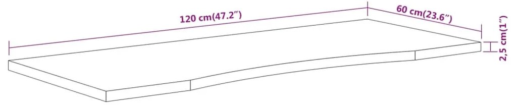 ΕΠΙΦΑΝΕΙΑ ΓΡΑΦΕΙΟΥ ΟΡΘΟΓΩΝΙΑ 120X60X2,5 ΕΚ. ΜΑΣΙΦ ΞΥΛΟ ΑΚΑΚΙΑΣ 370173