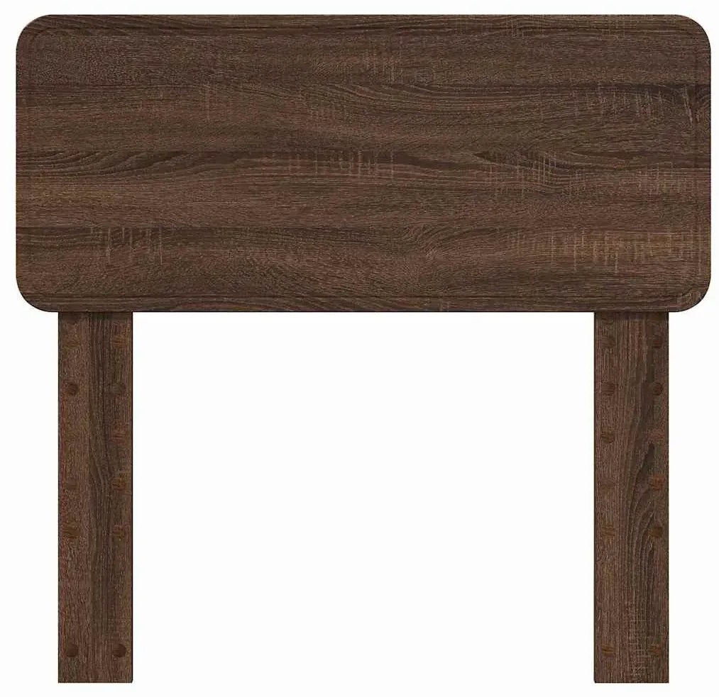 vidaXL Κεφαλάρι με κεφαλάρι Καφέ δρυς 100 cm Επεξεργασμένο ξύλο