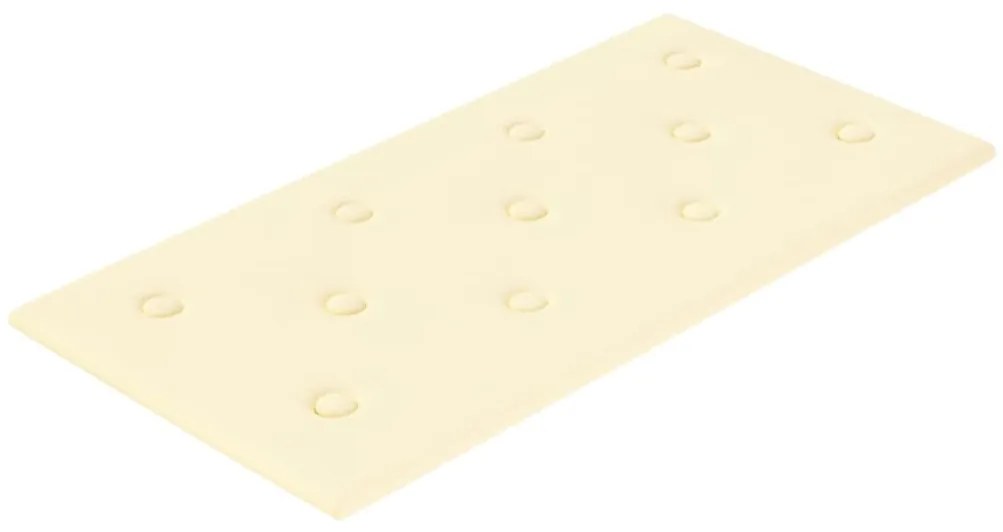 vidaXL Πάνελ Τοίχου 12 τεμ. Κρεμ 60 x 30 εκ. 2,16 μ² Συνθετικό Δέρμα