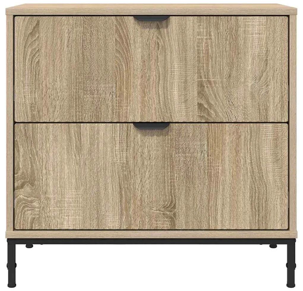 vidaXL Κομοδίνο Sonoma Δρυς 63.5 x 36 x 61 εκ Επεξεργασμένο ξύλο