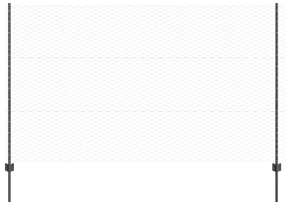 vidaXL Τεντώτο με στήριγμα Γκρι 1,4 x 10 m Χάλυβας και PVC