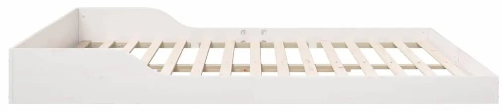 vidaXL Σκελετός Κρεβατιού Λευκό 200 x 200 cm Στερεά ξυλεία πεύκου
