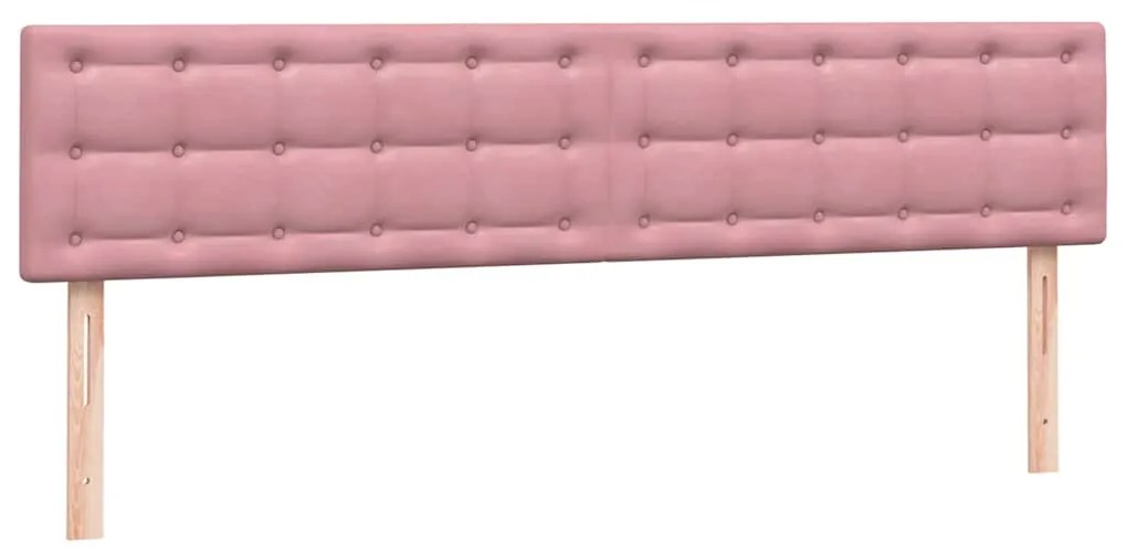 BOX SPRING ΚΡΕΒΑΤΙ ΜΕ ΣΤΡΩΜΑ ΡΟΖ 180X220 CM ΒΕΛΟΥΔΙΝΟ 3318506