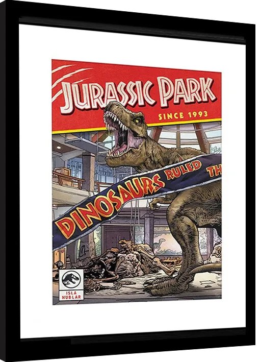 Κορνιζαρισμένη αφίσα Jurassic Park - Comics