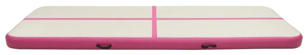 vidaXL Στρώμα Ενόργανης Φουσκωτό Ροζ 400 x 100 x 15 εκ. PVC με Τρόμπα
