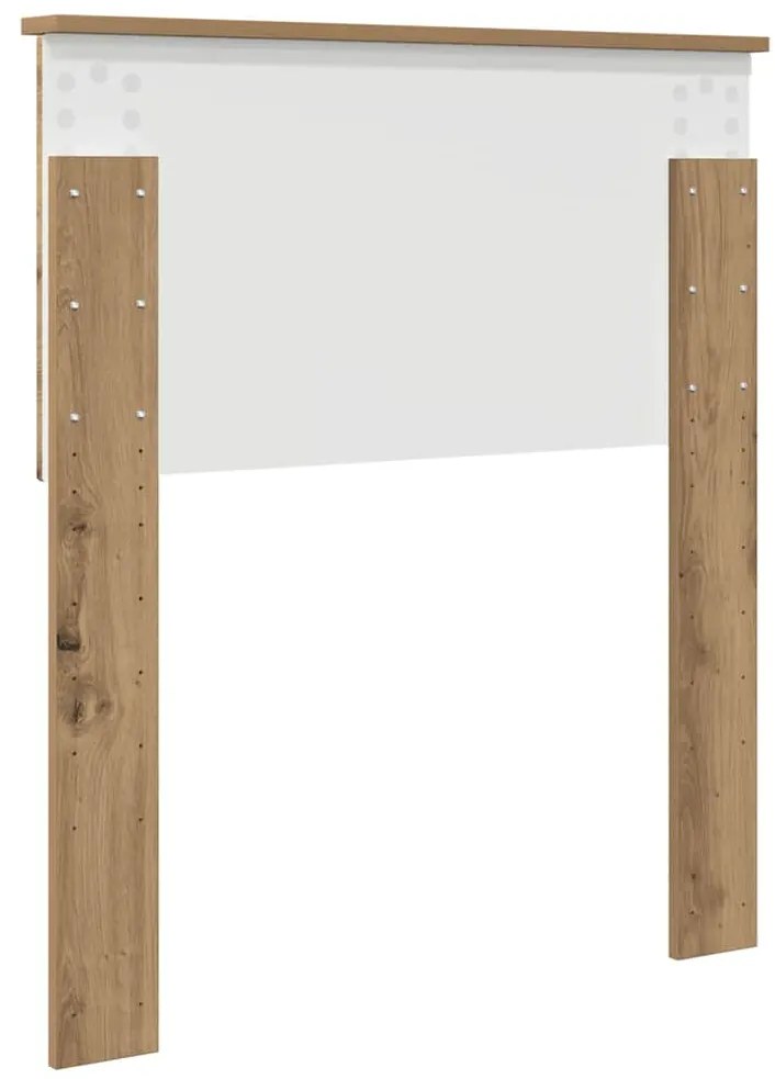 vidaXL Κεφαλάρι με κεφαλάρι Artisan Oak 75 cm Επεξεργασμένο ξύλο