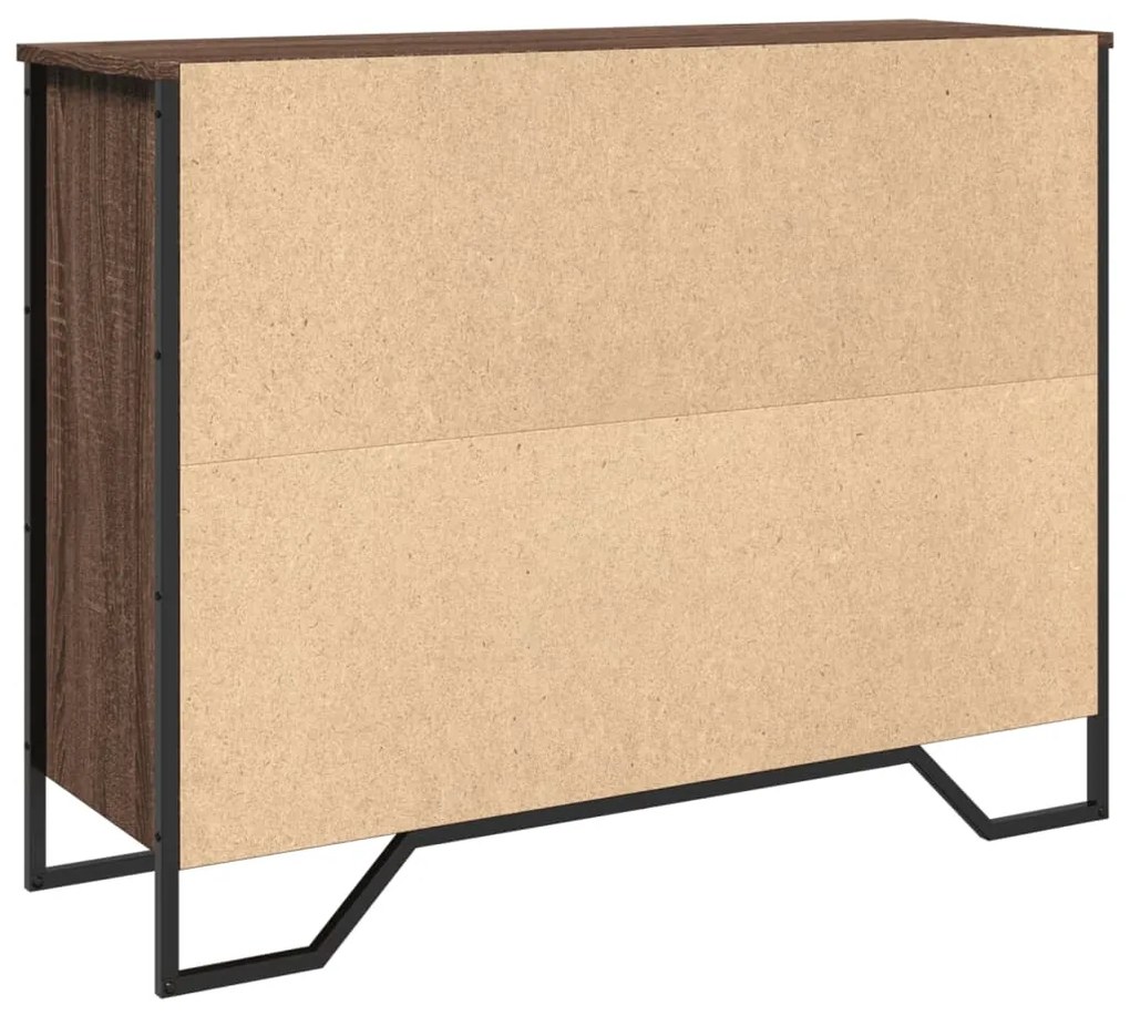 vidaXL Μπουφές Καφέ Δρυς 97x32,5x74,5 εκ. από Επεξεργασμένο Ξύλο