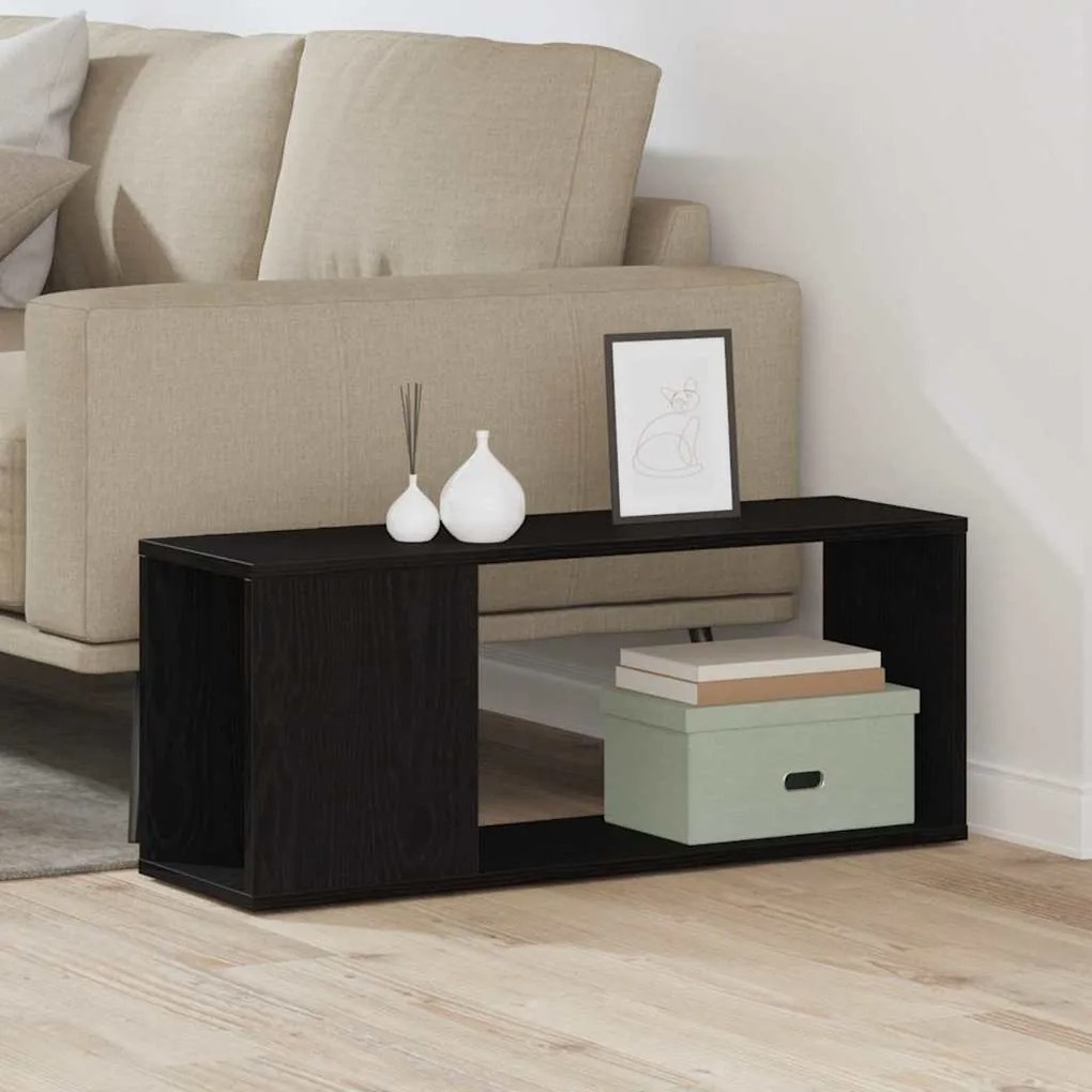 vidaXL Κέντρο ψυχαγωγίας Μαύρο 80 x 24 x 32 cm Επεξεργασμένο ξύλο
