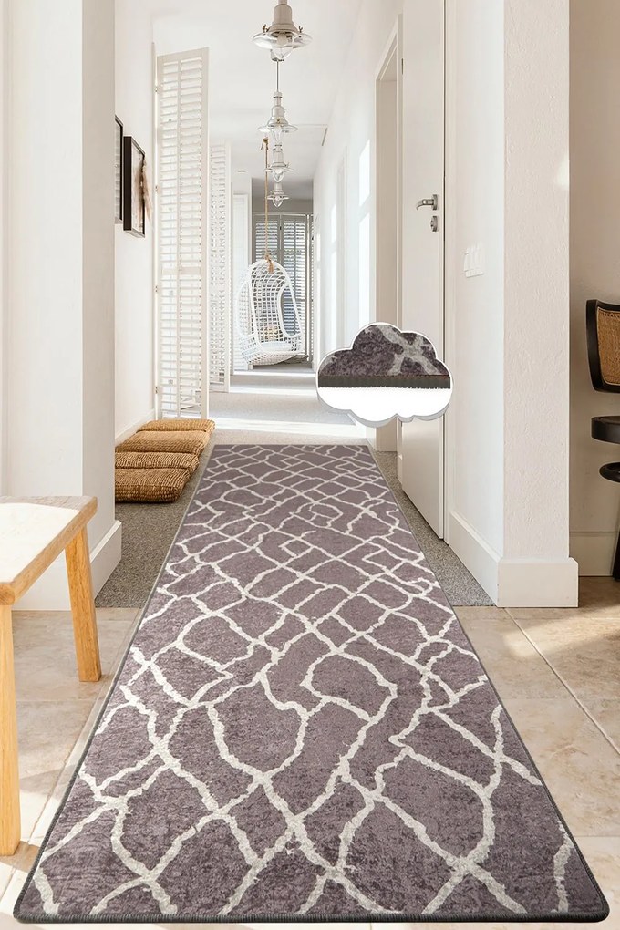 Χαλί Canal 286CHL6669 Grey-White Conceptum Hypnose 80X200cm