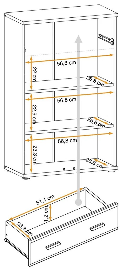 Swap XIX Σύνθεση Καφέ δρυς 280x180x40