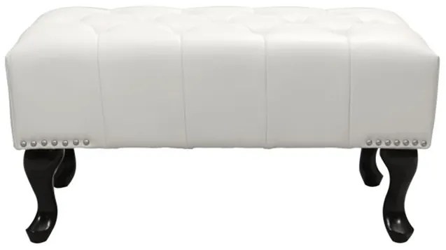 ΤΑΜΠΟΥΡΕ ΥΠΟΠΟΔΙΟ T.CHESTERFIELD EMMA HM226.02 PU ΛΕΥΚΟ-ΜΑΥΡΑ ΠΟΔΙΑ 80x44x39Yεκ.
