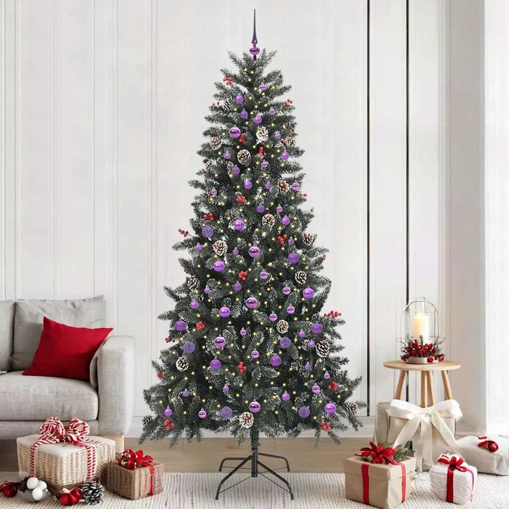 vidaXL Τεχνητό Χριστουγεννιάτικο Δέντρο 129.5 x 129.5 x 240 εκ.