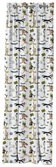 Beauty Home Κουρτίνα με 8 μεταλλικούς κρίκουςArt 6188 Looney Tunes 180x250 Εμπριμέ