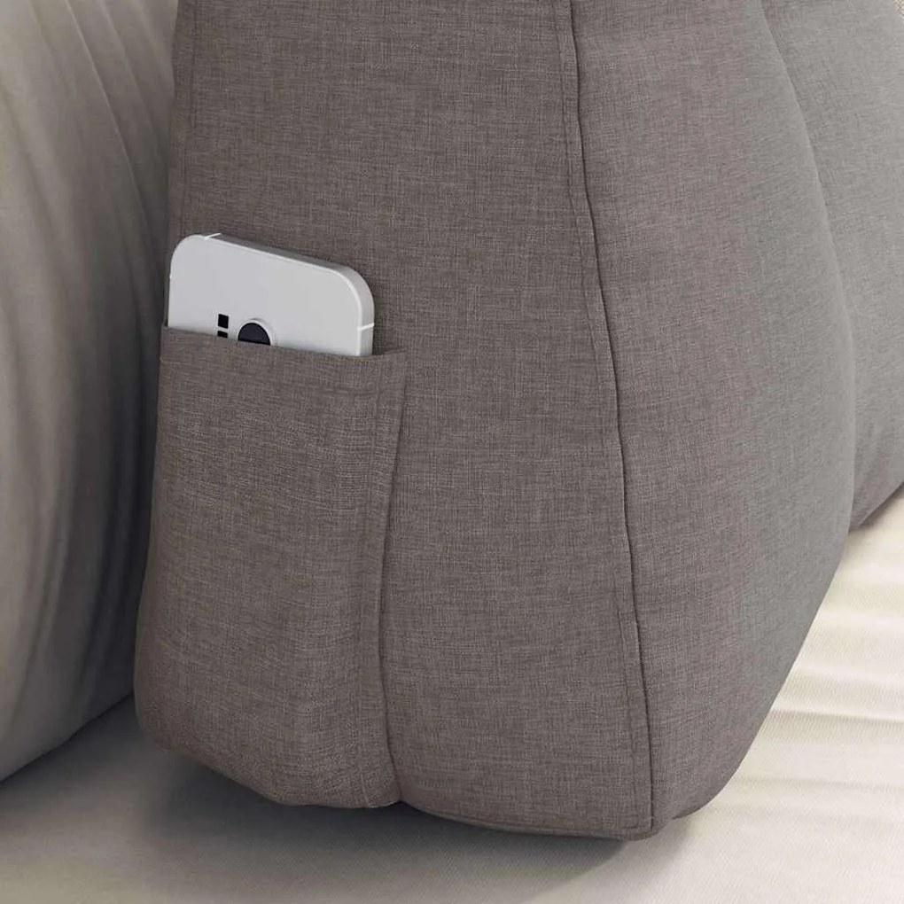 vidaXL Μαξιλάρι Πλάτης Taupe 60 x 24 x 50 εκ ύφασμα