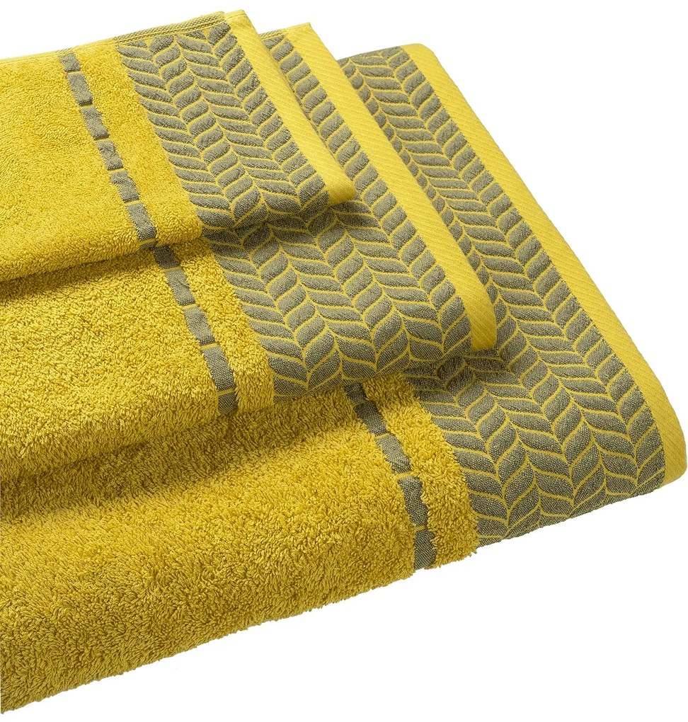 Πετσέτα FROND YELLOW Πετσέτα προσώπου: 50 x 90 εκ.