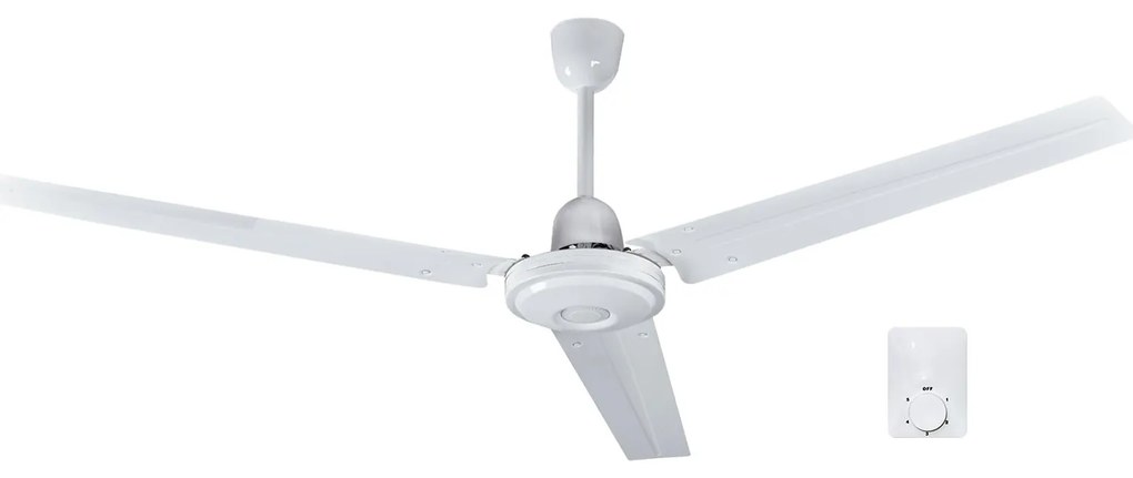 Adeleq Ανεμιστήρας Οροφής Μεταλλικός Φ140cm 75W 230V Λευκός 18-45