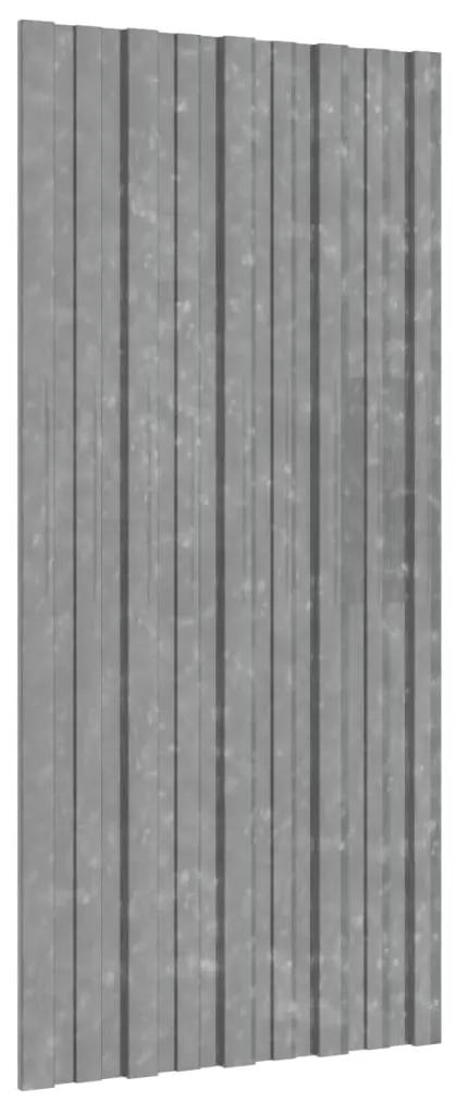 vidaXL Πάνελ Οροφής 12 τεμ. Ασημί 100 x 45 εκ. από Γαλβανιζέ Ατσάλι