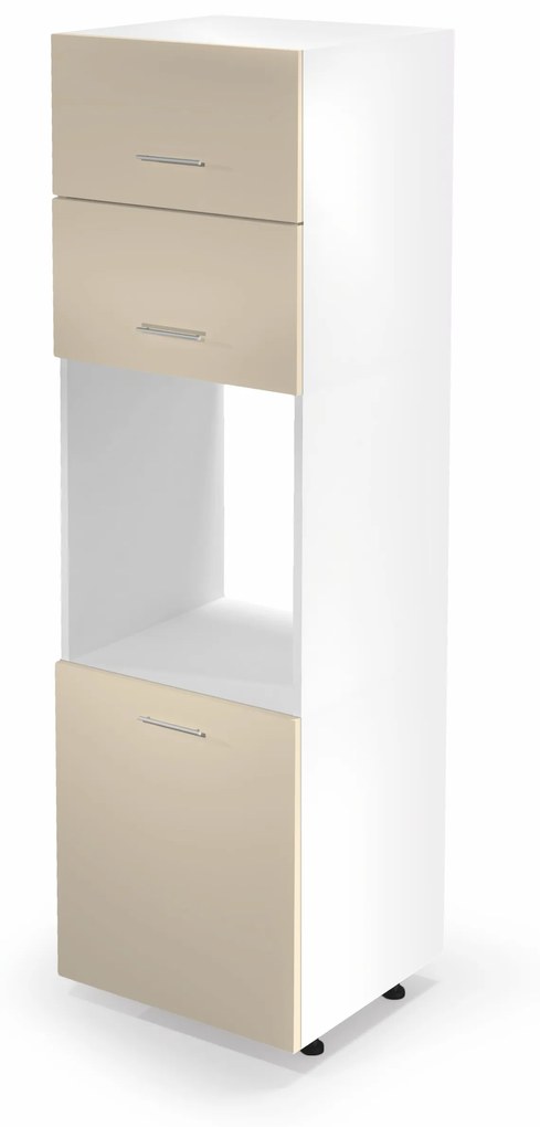 VENTO DP-60/214 high cargo cabinet, color: white / beige DIOMMI V-UA-VENTO-DP-60/214-BEŻOWY