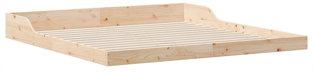 vidaXL Σκελετός Κρεβατιού Καφέ 180 x 200 cm Μασίφ ξύλο πεύκου