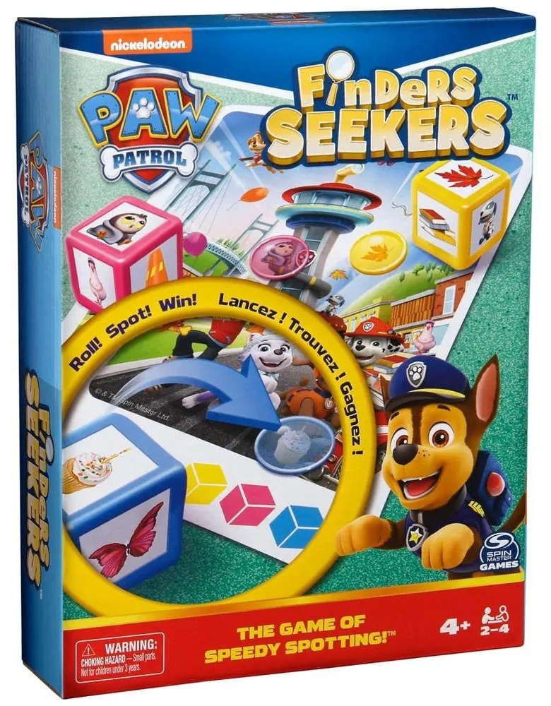 Επιτραπέζιο Παιχνίδ Paw Patrol 6069796 Finders Seekers Multi Spin Master