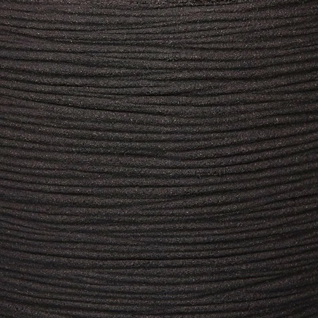 Capi Γλάστρα Nature Rib Κομψή Deluxe Μαύρη 45 x 72 εκ. - Μαύρο