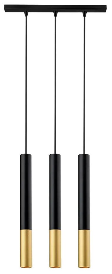 Φωτιστικό Οροφής - Ράγα 09711-07BR G9 70cm Black Luma