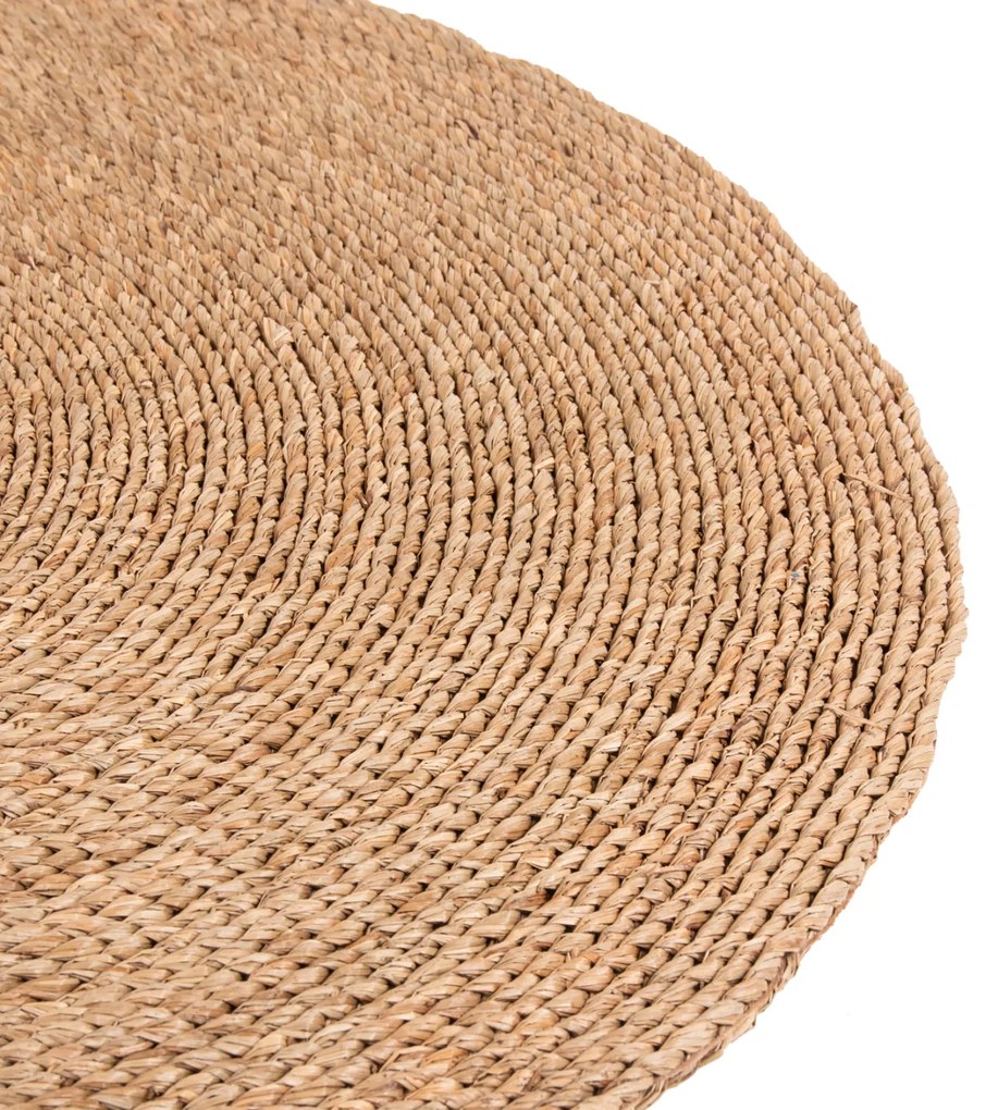 ΧΑΛΙ ΣΤΡΟΓΓΥΛΟ CRATER HM7849 MENDONG GRASS ΣΕ ΦΥΣΙΚΟ ΧΡΩΜΑ Φ150εκ. - 0517238 - HM7849