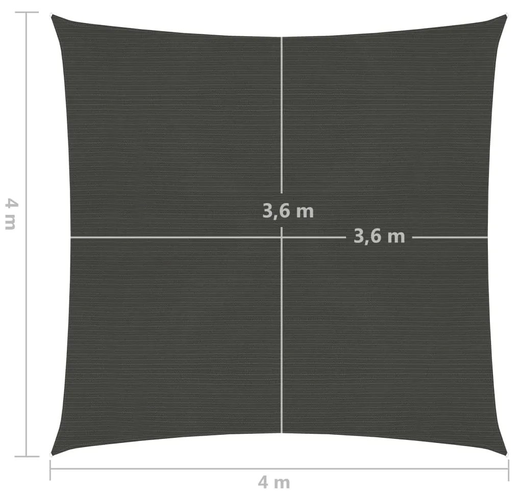 ΠΑΝΙ ΣΚΙΑΣΗΣ ΑΝΘΡΑΚΙ 4 X 4 Μ. ΑΠΟ HDPE 160 ΓΡ./Μ² 311056