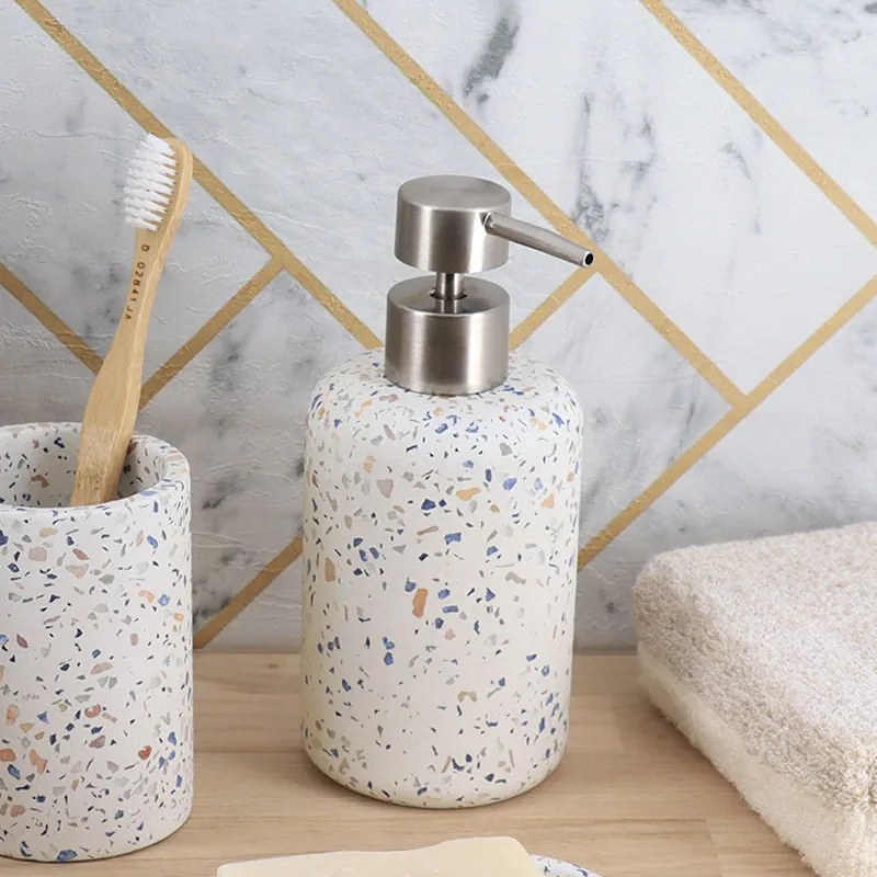 Δοχείο Κρεμοσάπουνου 220ml (Φ7.5x17) T-D Terrazzo 62166672