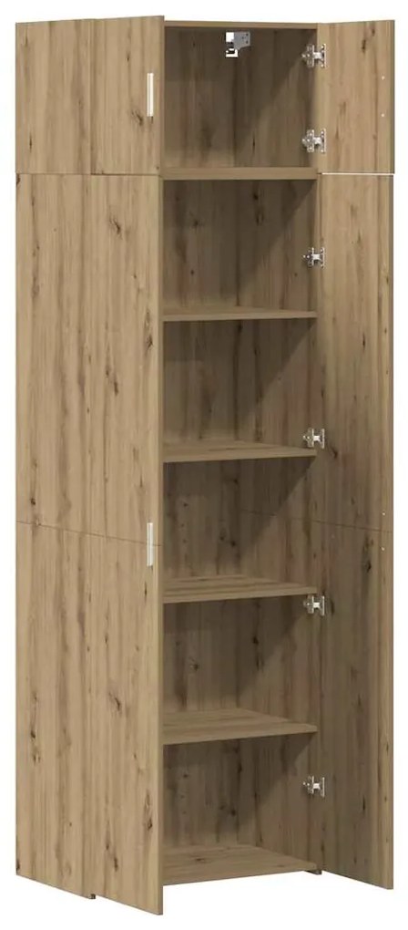 vidaXL Ντουλάπι αποθήκευσης artisan δρυς 70 x 42.5 x 225 εκ