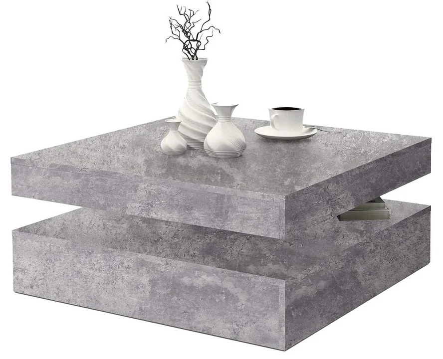 Βοηθητικό Τραπέζι Ανοιχτό Γκρι (78 x 78 x 35,4 cm)